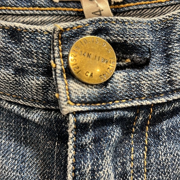 VGUC Current Elliott The Boyfriend Super Loved 5 pocket blue denim jeans - Picture 5 of 9